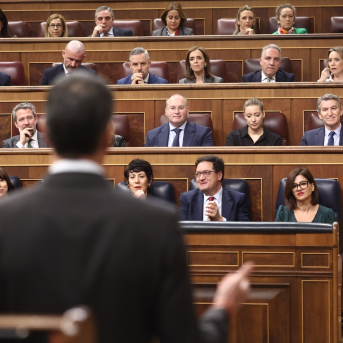 El presidente de Gobierno, Pedro Sánchez, durante la sesion de control al Gobierno en el Congreso | EuropaPress El presidente de Gobierno, Pedro Sánchez, durante la sesion de control al Gobierno en el Congreso | EuropaPress