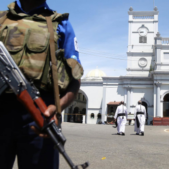Despliegue de seguridad tras los atentados perpetrados en Sri Lanka durante las festividades de Pascua en 2019 (archivo) Europa Press/Contacto/Pradeep Dambarage