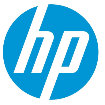 Logo de Hewlett-Packard (HP). HP