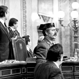 El teniente coronel de la Guardia Civil Antonio Tejero Molina en el Congreso de los Diputados | Europa Press