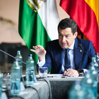 El presidente de la Junta de Andalucía, Juanma Moreno, en una imagen de archivo en el Palacio de San Telmo María José López - Europa Press El presidente de la Junta de Andalucía, Juanma Moreno, en una imagen de archivo en el Palacio de San Telmo María José López - Europa Press