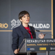 La ministra de Vivienda y Agenda Urbana, Isabel Rodríguez, interviene en la jornada 'Rehabilitar España: barrios, territorio y futuro'. En Albacete, Castilla-La Mancha. VÍCTOR FERNÁNDEZ/EUROPA PRESS