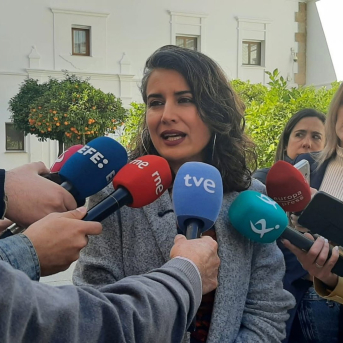 La portavoz de Unidas por Extremadura, Irene de Miguel, en declaraciones a los medios EUROPA PRESS La portavoz de Unidas por Extremadura, Irene de Miguel, en declaraciones a los medios EUROPA PRESS