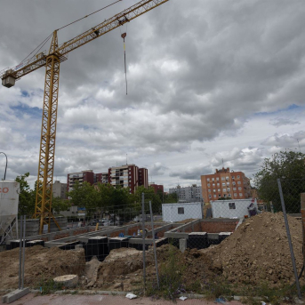 Vista general de la obra de una vivienda. Eduardo Parra - Europa Press
