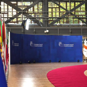 Sede del Consejo Europeo, a 23 de octubre de 2025, en Bruselas (Bélgica).  Ana López García - Europa Press