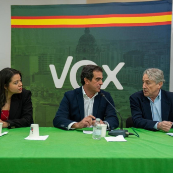 El eurodiputado de Vox Hermann Tertsch antes del inicio de la presentación 'María Corina: La Conquista de la Libertad' en Málaga VOX El eurodiputado de Vox Hermann Tertsch antes del inicio de la presentación 'María Corina: La Conquista de la Libertad' en Málaga VOX