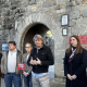 El candidato del PSOE a la Presidencia de la Junta, Carlos Martínez, en Arenas de San Pedro (Ávila). EUROPA PRESS