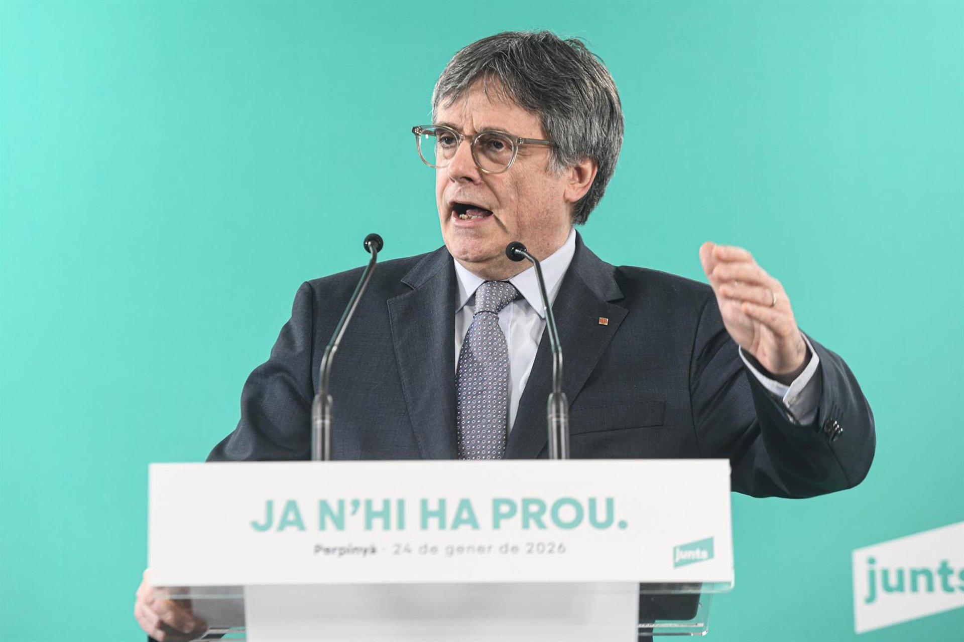 El presidente de Junts per Catalunya, Carles Puigdemont Glòria Sánchez - Europa Press El presidente de Junts per Catalunya, Carles Puigdemont Glòria Sánchez - Europa Press