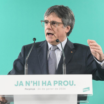 El presidente de Junts per Catalunya, Carles Puigdemont Glòria Sánchez - Europa Press El presidente de Junts per Catalunya, Carles Puigdemont Glòria Sánchez - Europa Press