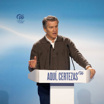 El presidente del Partido Popular, Alberto Núñez Feijóo | Rafael Bastante (Europa Press)