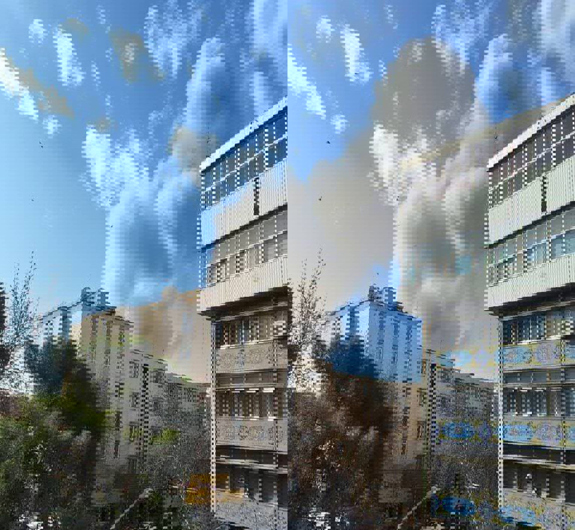 Humo sobre edificios bombardeados en Teherán en el marco de la ofensiva contra Irán. Tasnim News Agency / Zuma Press / ContactoPhoto