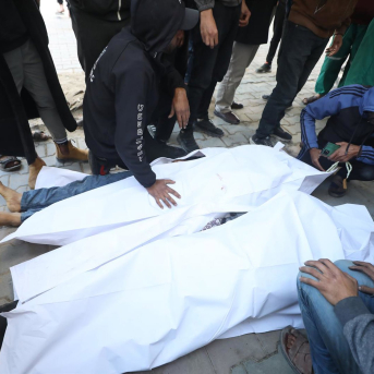 Cadáveres en el Hospital de Al Shifa, en la Franja de Gaza Europa Press/Contacto/Omar Ashtawy