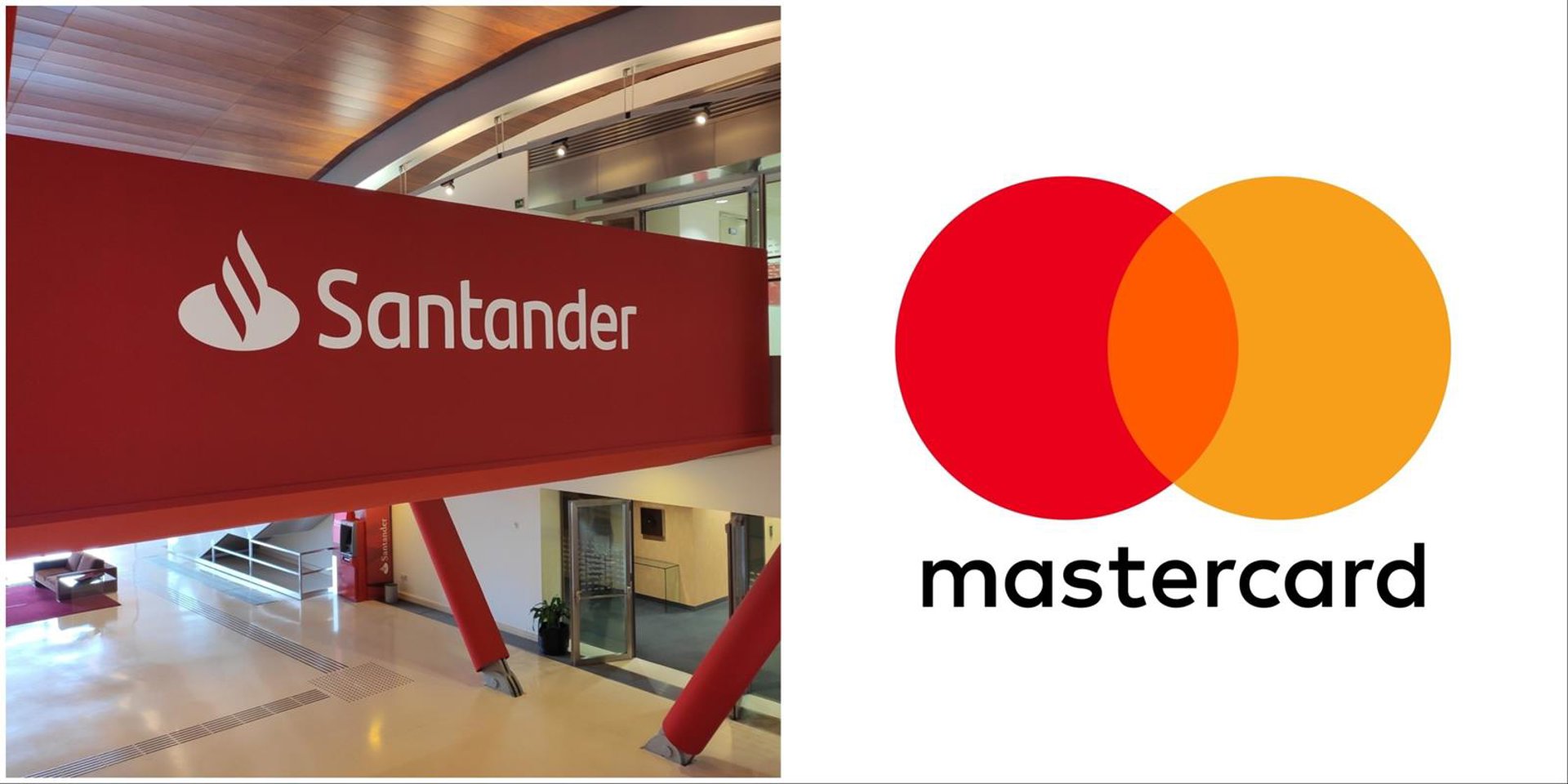 Logos de Banco Santander y Mastercard BANCO SANTANDER, MASTERCARD