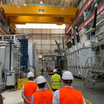 Interior de las instalaciones de Hitachi Energy en Córdoba capital. HITACHI ENERGY