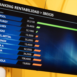 Paneles informativos en el Palacio de la Bolsa de Madrid, a 2 de marzo de 2026, en Madrid | Eduardo Parra / Europa Press