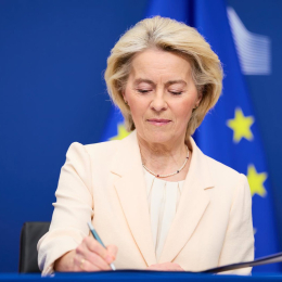 La presidenta de la Comisión Europea, Ursula von der Leyen DATI BENDO