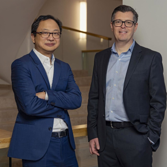 De izda a dcha: el responsable de los NextGen Quant de Robeco, Mike Chen, y el responsable de ETF, Nick King. ROBECO