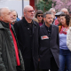 Los secretarios generales de UGT (i), Pepe Álvarez, y CC.OO. (d), Unai Sordo, durante la ofrenda floral con motivo de los 50 años de la matanza del 3 de marzo IÑAKI BERASALUCE