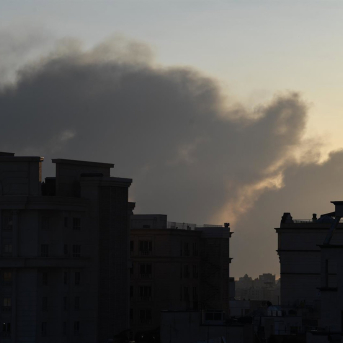 Humo en la capital de Irán, Teherán Europa Press/Contacto/Sha Dati