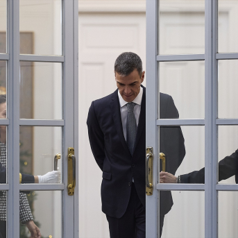 El presidente del Gobierno, Pedro Sánchez, en una imagen de archivo en Moncloa | Jesús Hellín / Europa Press