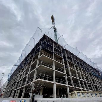 Edificio de viviendas en construcción,, en Madrid a 27 de enero de 2020. Eduardo Parra - Europa Press