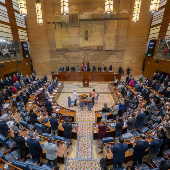Minuto de silencio en la Asamblea de Madrid por la mujer asesinada en Tetuán presuntamente por su expareja