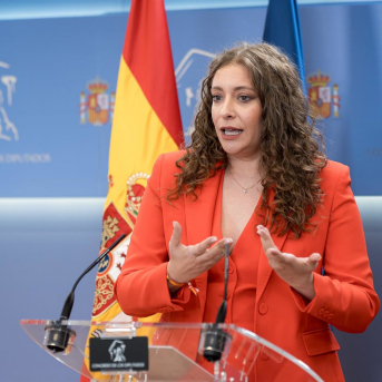 Primera rueda de prensa de la portavoz del PP en el Congreso, Ester Muñoz. Diego Radamés - Europa Press