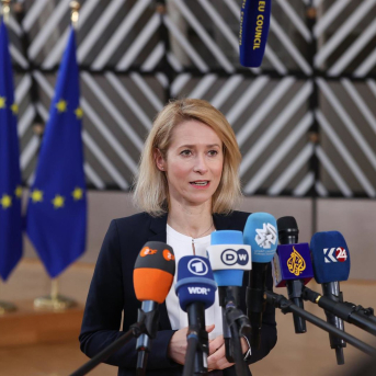 La Alta Representante de la Unión Europea para Política Exterior, Kaja Kallas. Francois Lenoir/EU Council/dpa