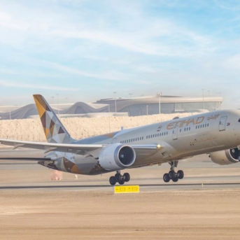 Avión de Etihad. ETIHAD