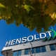 FILED - 16 October 2019, Bavaria, Taufkirchen: The logo of the Hensoldt armaments group can be seen at the company headquarters.  Lino Mirgeler/dpa