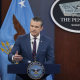 El secretario de Defensa de Estados Unidos, Pete Hegseth.  Europa Press/Contacto/Ssgt. Madelyn Keech/Dod