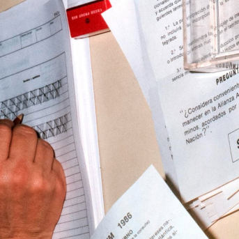 Votación del referéndum sobre la OTAN el 12 de marzo de 1986 CONTACTO  PHOTO/EUROPA PRESS