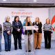 Mujres con responsabilidades institucionales e internos del PNV participan en un debate con motivo del 8M en la sede de Sabin Etxea de Bilbao EAJ-PNV