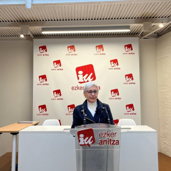 Coordinadora general de Ezker Anitza-IU, Arantza González García EUROPA PRESS