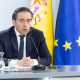 El ministro de Asuntos Exteriores, Unión Europea y Cooperación, José Manuel Albares,  durante una rueda de prensa tras el Consejo de Ministros, a 3 de marzo de 2026, en Madrid (España). Eduardo Parra - Europa Press