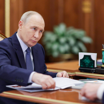 El presidente ruso, Vladimir Putin, durante un acto en Moscú. Europa Press/Contacto/Gavriil Grigorov