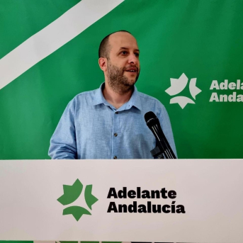 El responsable de Organización de Adelante Andalucía, Néstor Salvador, en una imagen de archivo. ADELANTE ANDALUCÍA