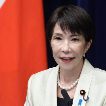 La primera ministra de Japón, Sanae Takaichi, durante una rueda de prensa en febrero. Europa Press/Contacto/POOL La primera ministra de Japón, Sanae Takaichi, durante una rueda de prensa en febrero. Europa Press/Contacto/POOL