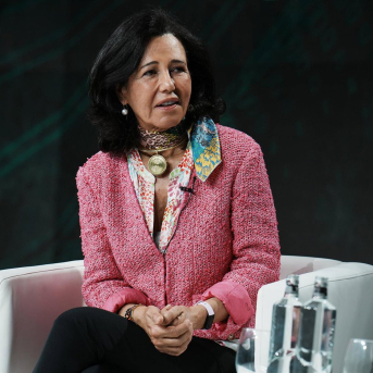 La presidenta del Banco Santander, Ana Botín. HUMBERTO BILBAO