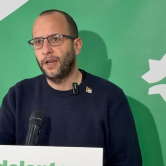 El responsable de Organización de Adelante Andalucía, Néstor Salvador, en rueda de prensa. (Foto de archivo). EUROPA PRESS