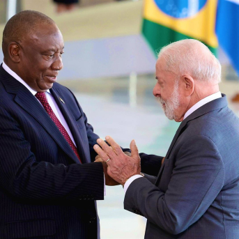 Cyril Ramaphosa y Luiz Inácio Lula da Silva en Brasilia PRESIDENCIA DE SUDÁFRICA