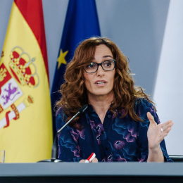 La ministra de Sanidad, Mónica García, durante una rueda de prensa posterior a la reunión del Consejo de Ministros, en el Palacio de La Moncloa, a 11 de marzo de 2025, en Madrid (España). Carlos Luján - Europa Press