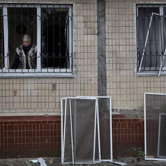 Imagen de archivo de un edificio afectado por los ataques rusos sobre Ucrania. Oleksii Chumachenko/SOPA Images / DPA