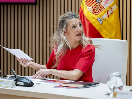 La vicepresidenta segunda y ministra de Trabajo y Economía Social, Yolanda Díaz, Alberto Ortega - Europa Press