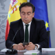 (I-D) El ministro de Exteriores, José Manuel Albares , durante la rueda de prensa posterior al Consejo de Ministros, a 10 de marzo de 2026, en Madrid (España).  Alejandro Martínez Vélez - Europa Press