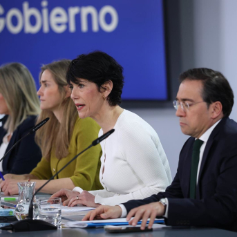 La rueda de prensa posterior al Consejo de Ministros, a 10 de marzo de 2026, en Madrid (España).  Alejandro Martínez Vélez - Europa Press