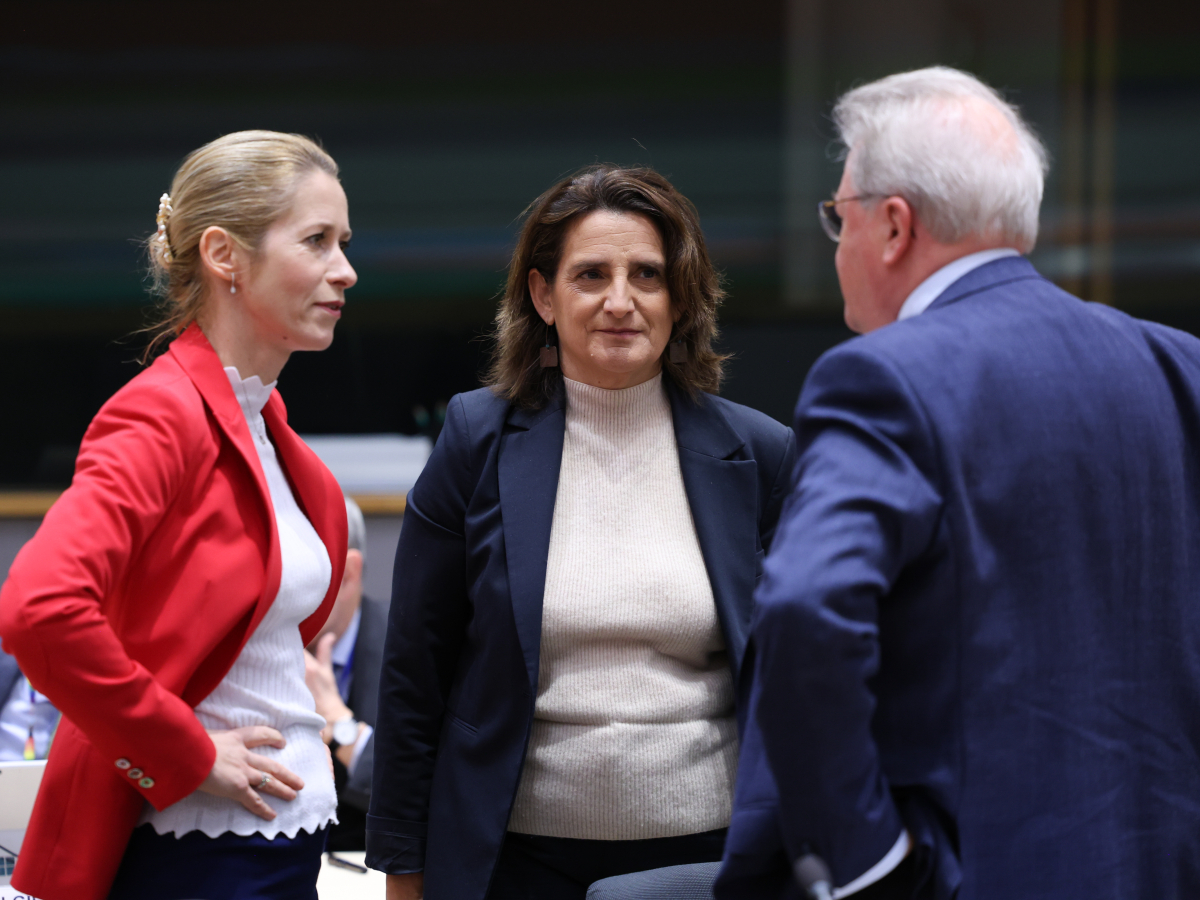 From left to right: Kaja KALLAS (High Representative of the EU for Foreign Affairs and Security Policy, HIGH REPRESENTATIVE), Teresa RIBERA RODRÍGUEZ (Executive Vice-President of the European Commission for a Clean, Just and Competitive Transition, EUROPEAN COMMISSION)