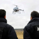 Personal de seguridad de Adif trabajando con un dron ADIF