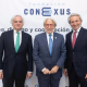 Miguel Garrido (CEIM), Josep Sánchez Llibre (Foment del Treball) y Manuel Broseta (Fundación Conexus) FUNDACIÓN CONEXUS
