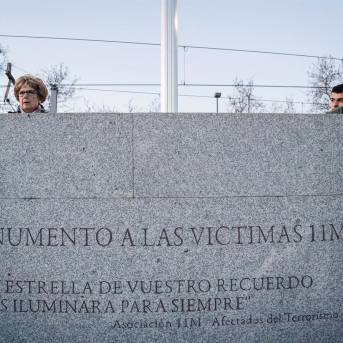 Archivo.- Monumento a las víctimas del 11M  en la estación de Cercanías El Pozo Diego Radames / Europa Press